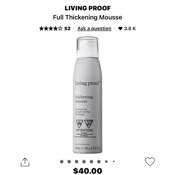 Living Proof Thickening Mousse. New! - Picture 3 of 3
